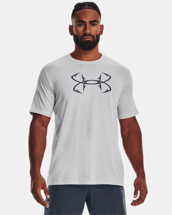Men's UA Fish Hook Logo T-Shirt, Gray, pdpMainDesktop image number 0